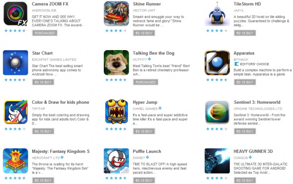 Last Day of 10 cent Android Apps in the Android Market