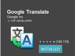 Android Google Translate App