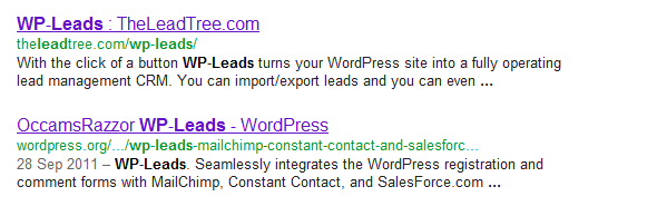 WordPress WP-Leads plugin - more than one!